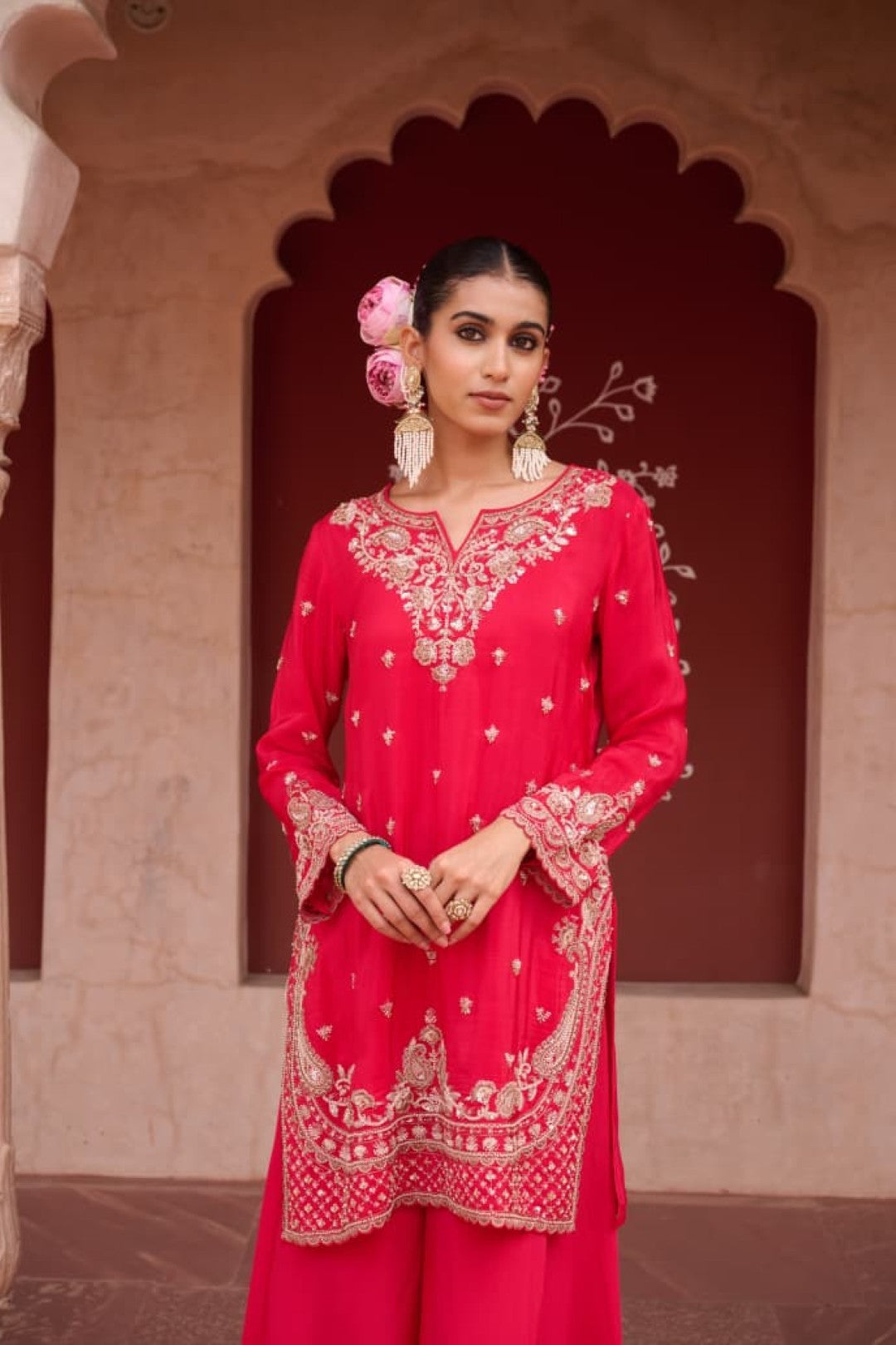 Sangini zarqa full work suit set