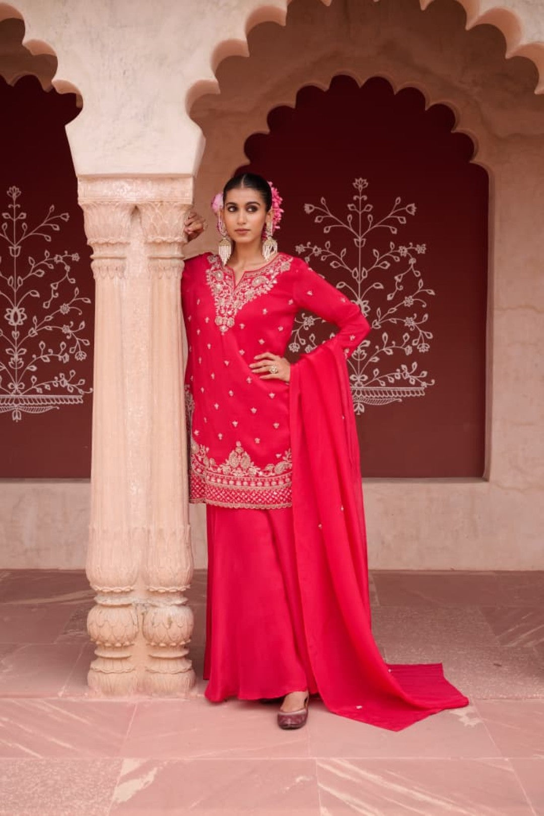 Sangini zarqa full work suit set