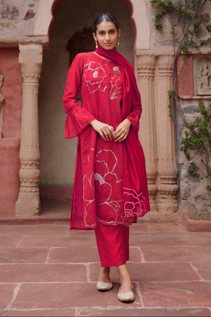 Sangini Cameo applique work suit set