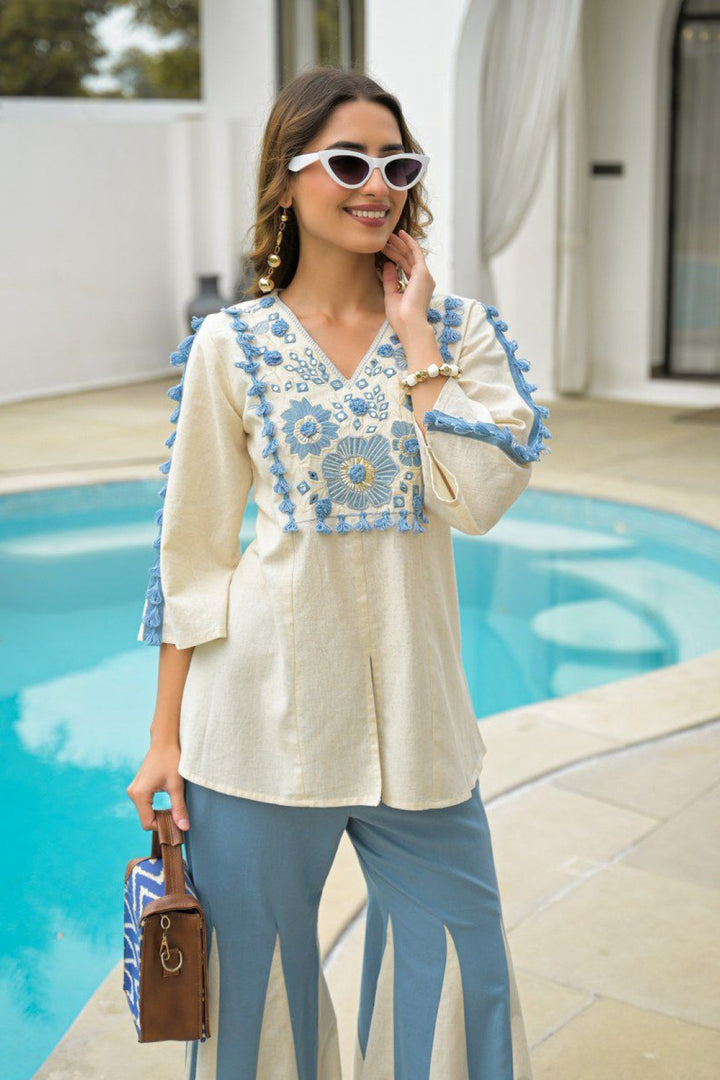 Akira sea cotton fusion co-ord set