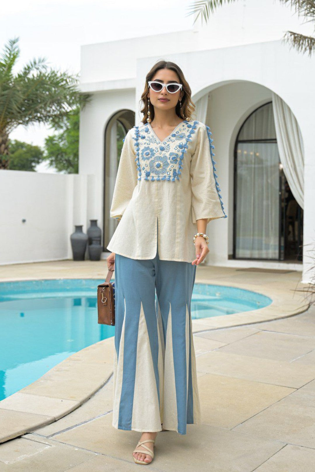 Akira sea cotton fusion co-ord set