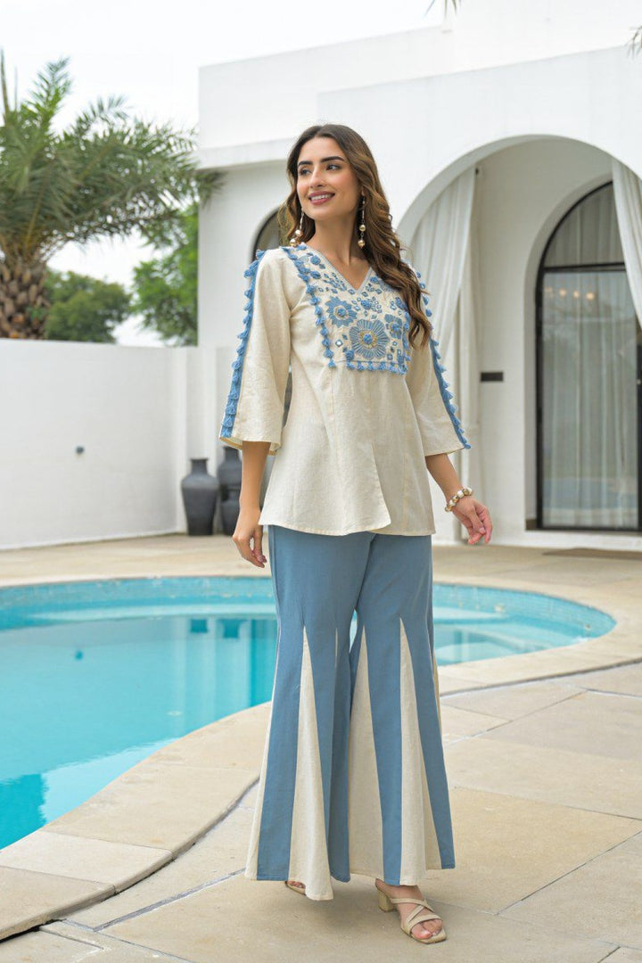 Akira sea cotton fusion co-ord set