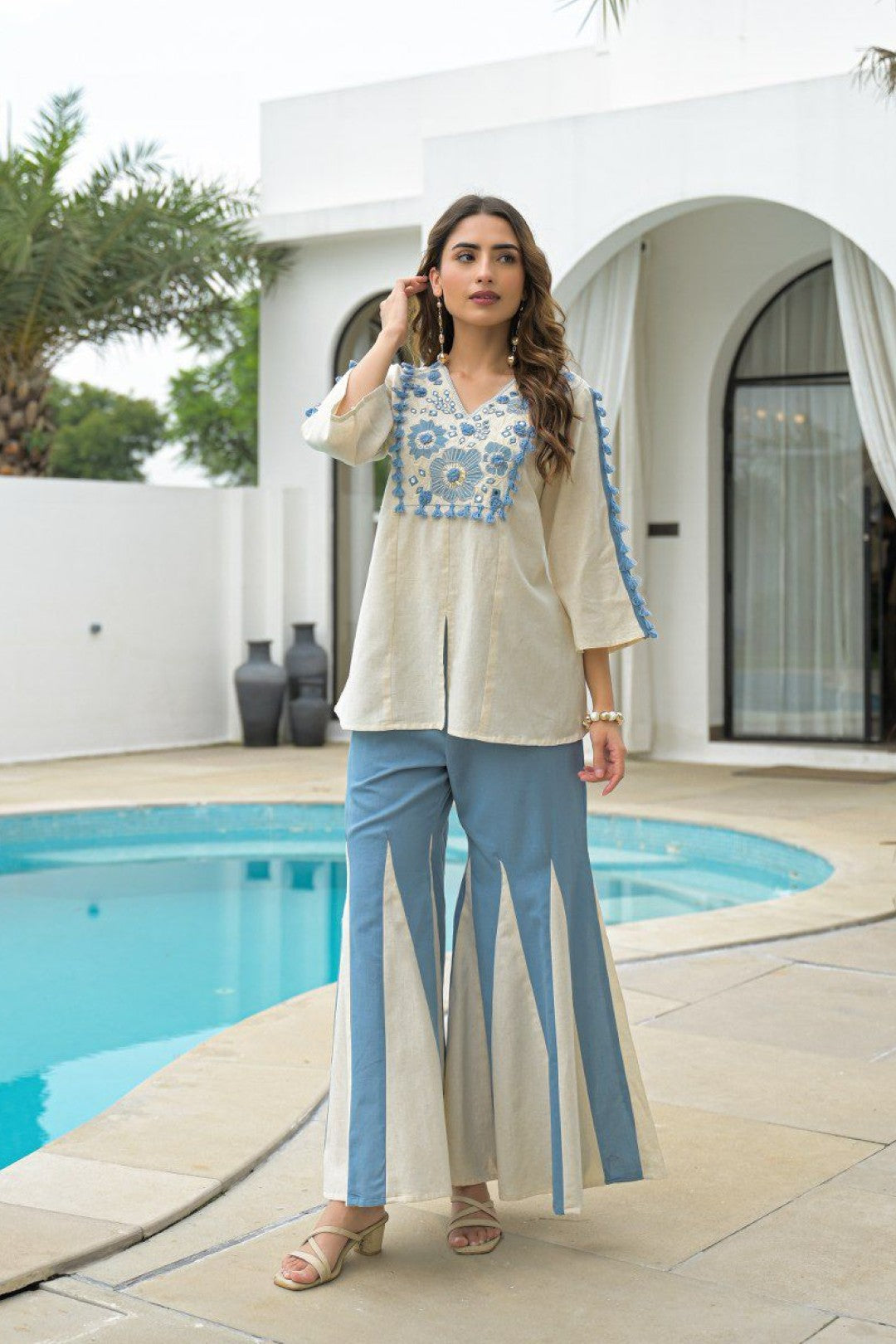 Akira sea cotton fusion co-ord set