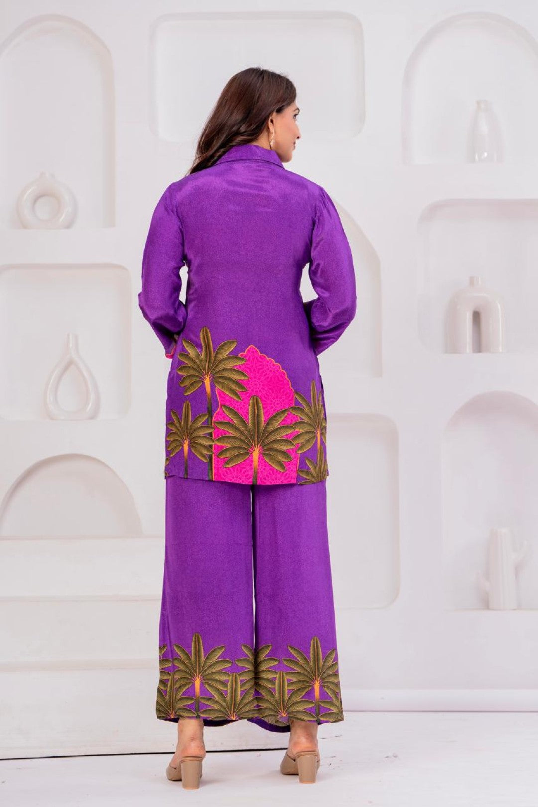 Maurya Claret Printed Co-ord Set