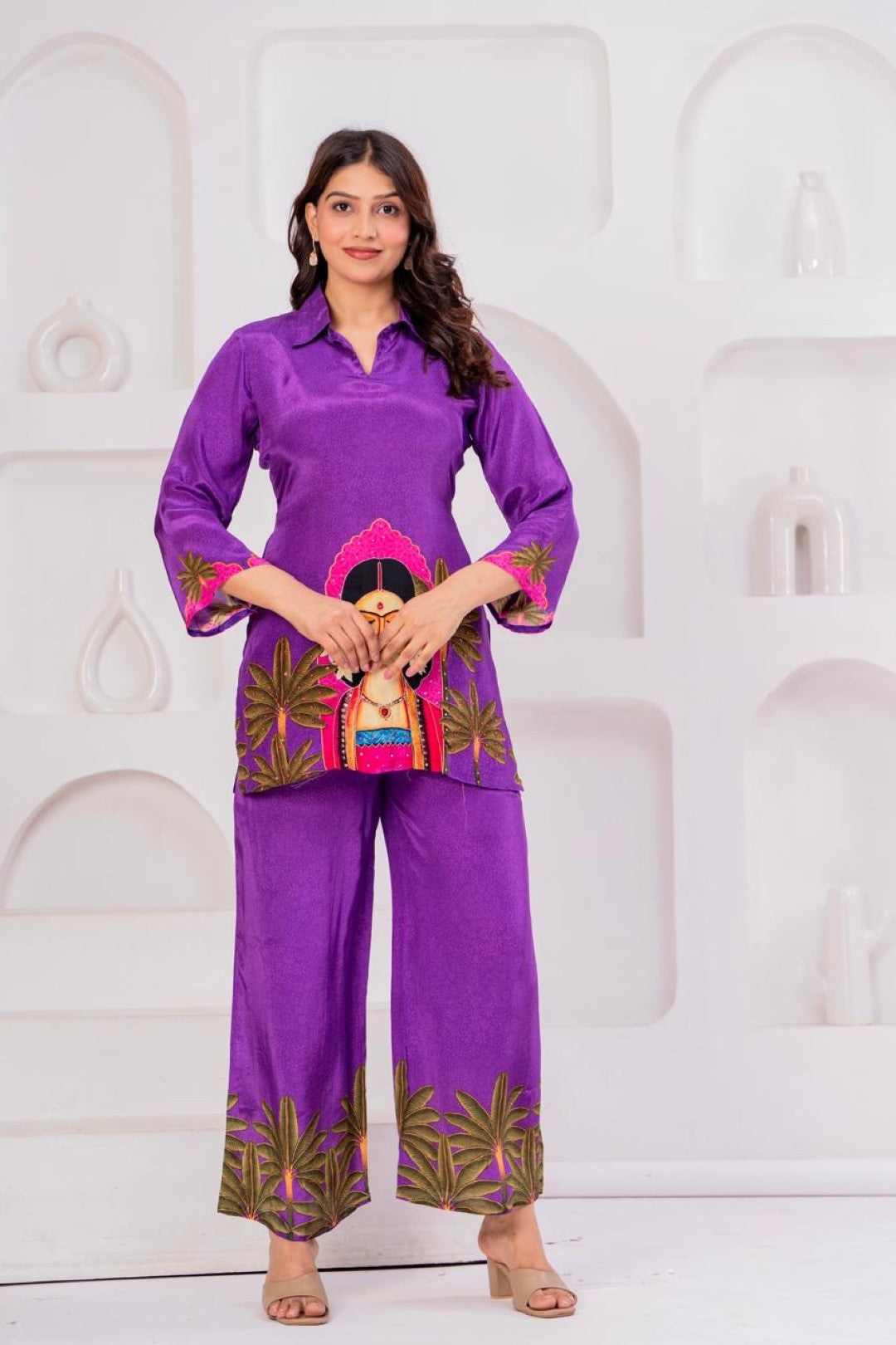 Maurya Claret Printed Co-ord Set