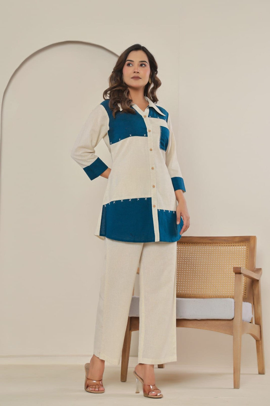 Puran indi Cotton co-ord set