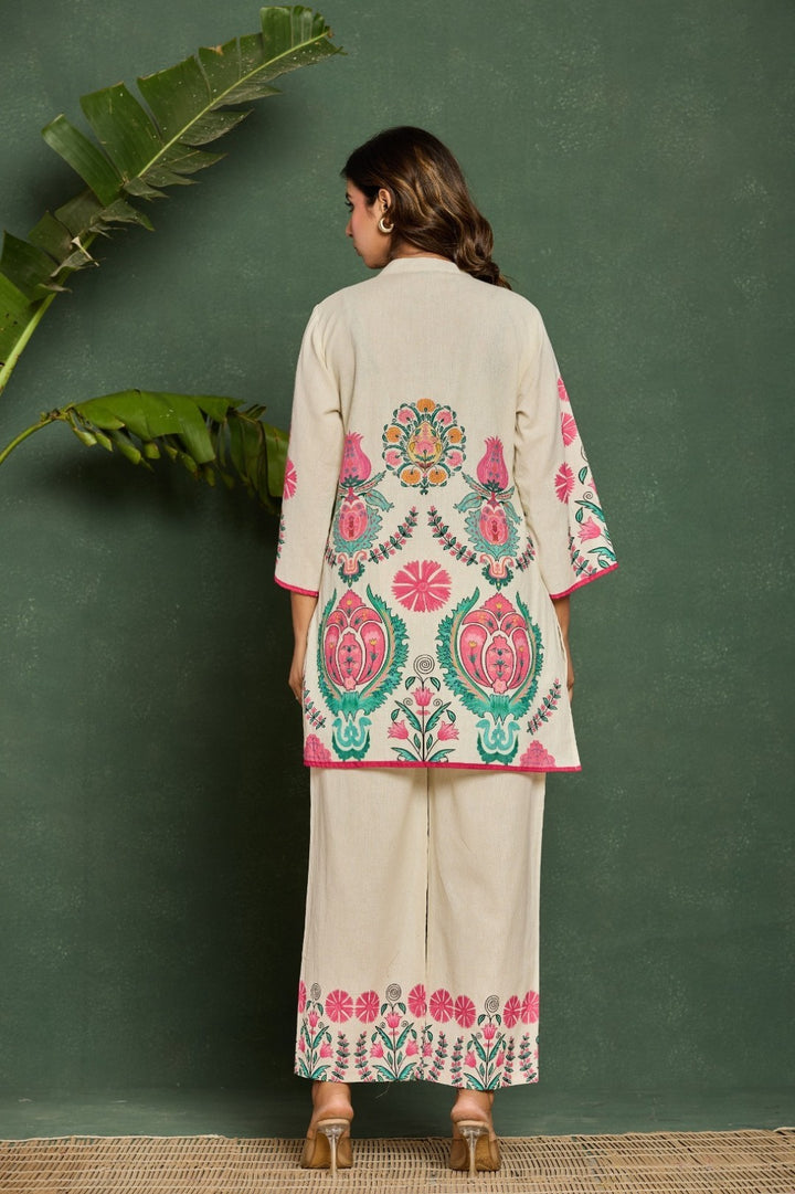 Marda Dove Printed Cotton Co-ord Set