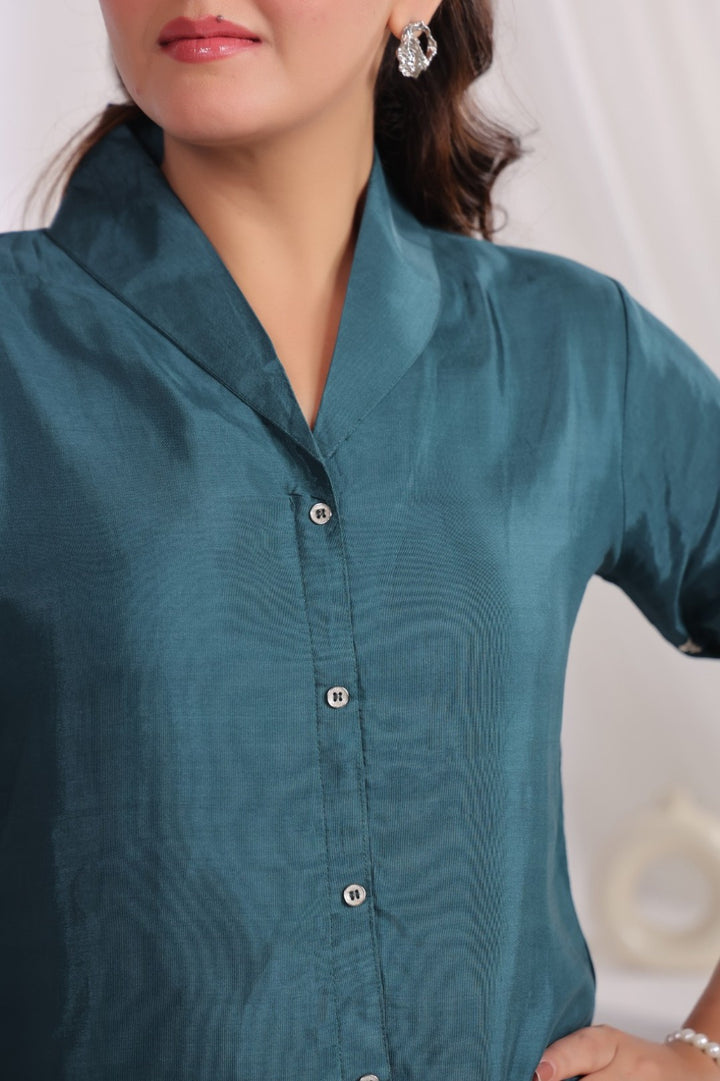 Ramoji cadet printed muslin co-ord set