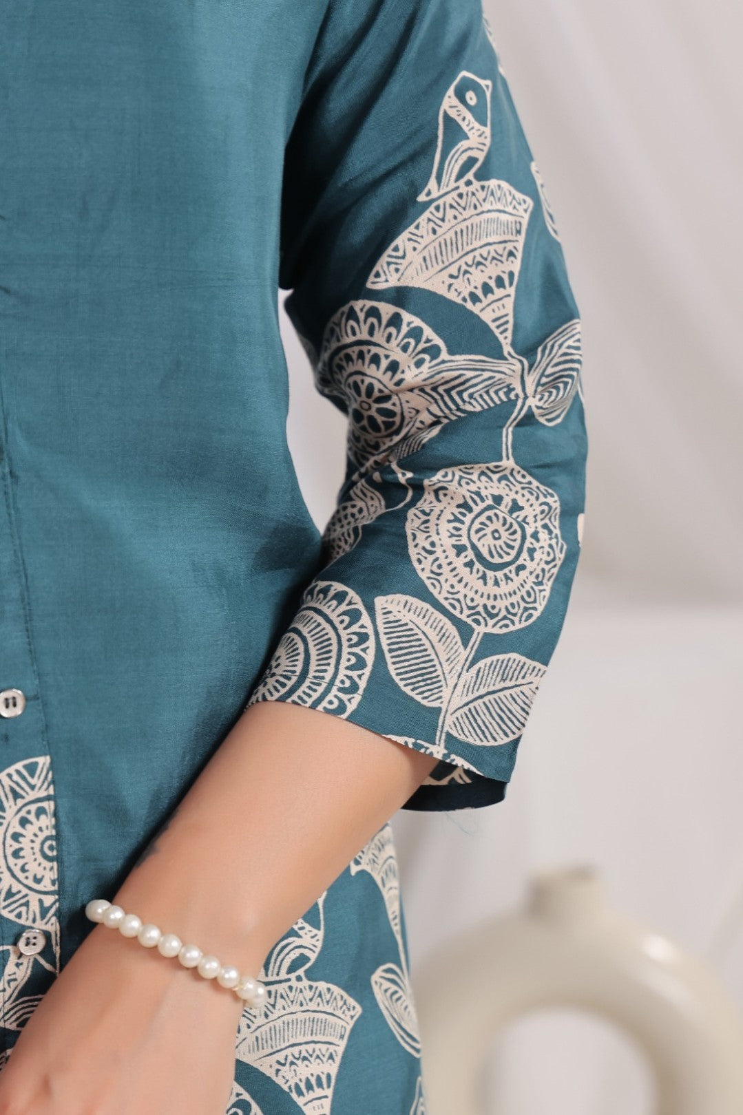 Ramoji cadet printed muslin co-ord set