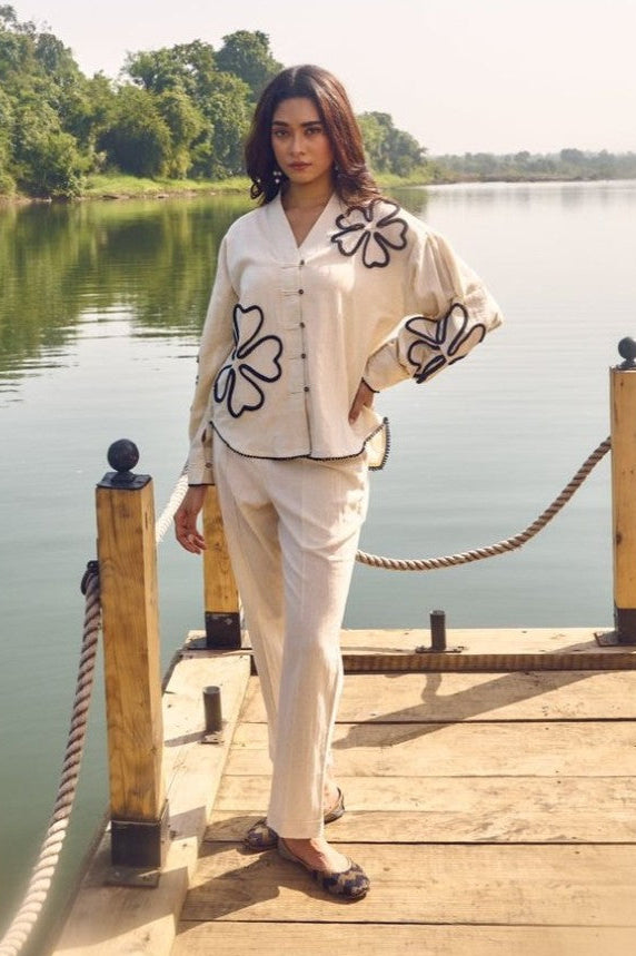 Wespret indi embroidery cotton co-ord set