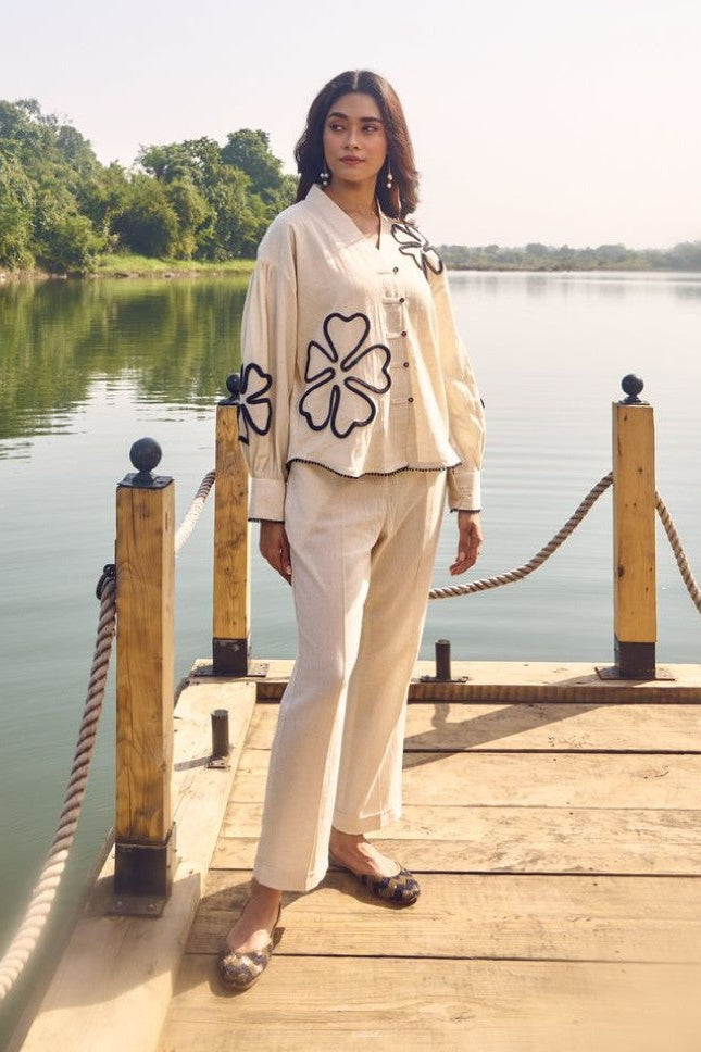 Wespret indi embroidery cotton co-ord set