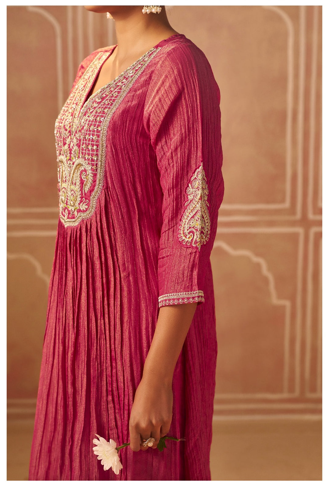 Amaja Rose Full Work Premium Heavy Suit Set