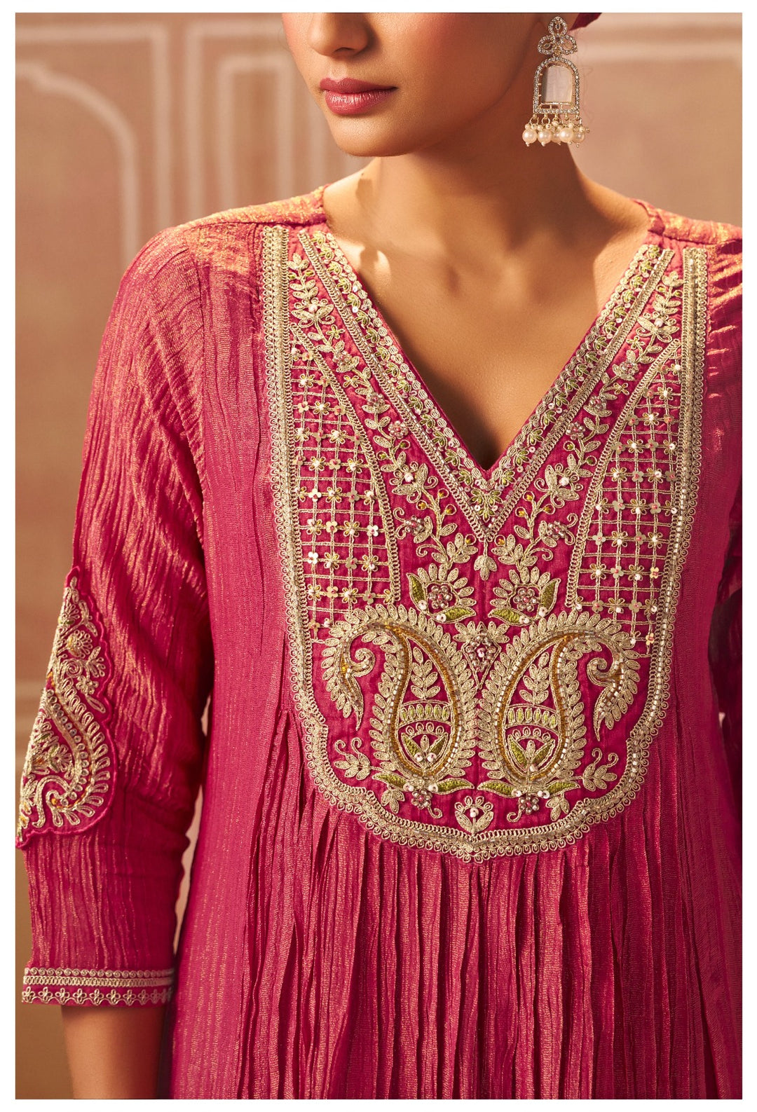 Amaja Rose Full Work Premium Heavy Suit Set