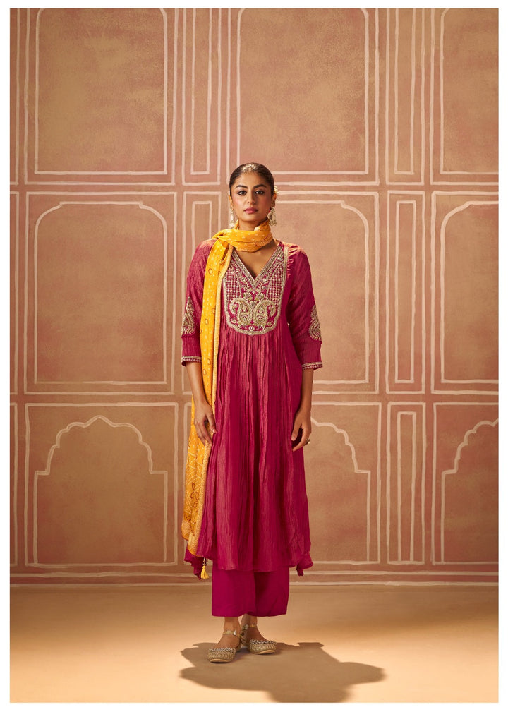 Amaja Rose Full Work Premium Heavy Suit Set