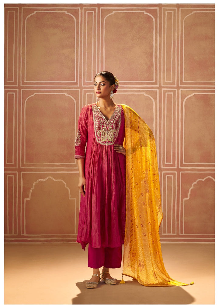 Amaja Rose Full Work Premium Heavy Suit Set