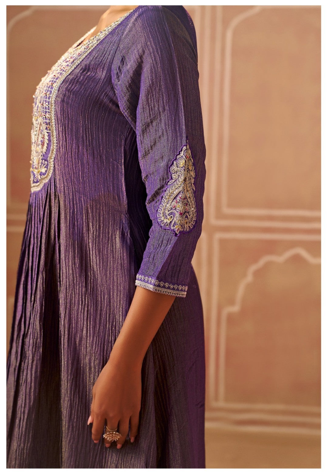 Shireen Iris Full Work Premium Heavy Suit Set