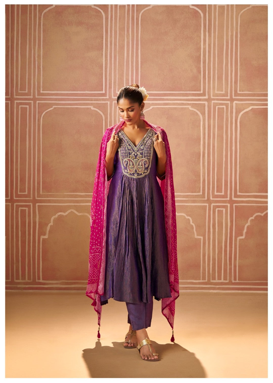 Shireen Iris Full Work Premium Heavy Suit Set