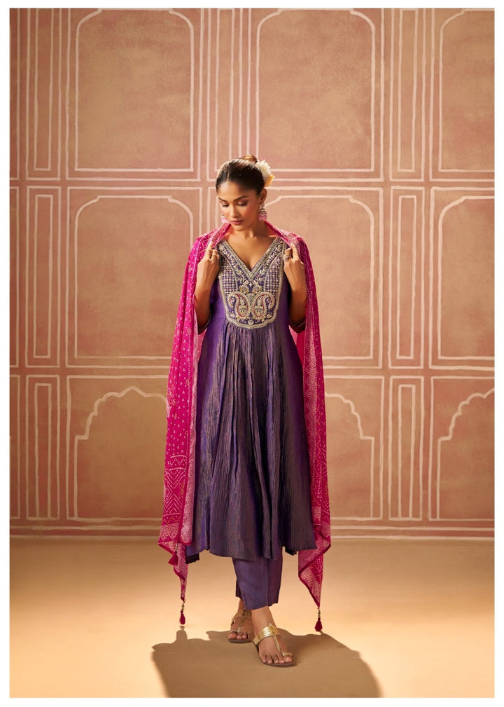 Shireen Iris Full Work Premium Heavy Suit Set