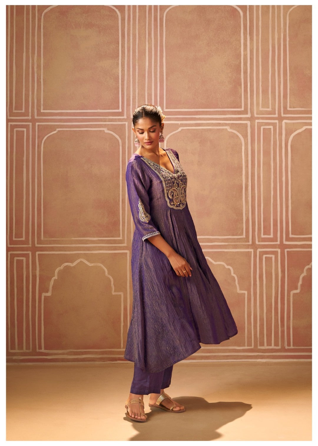 Shireen Iris Full Work Premium Heavy Suit Set