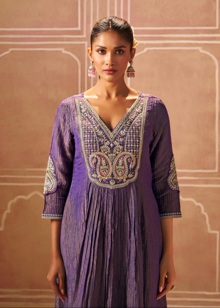 Shireen Iris Full Work Premium Heavy Suit Set