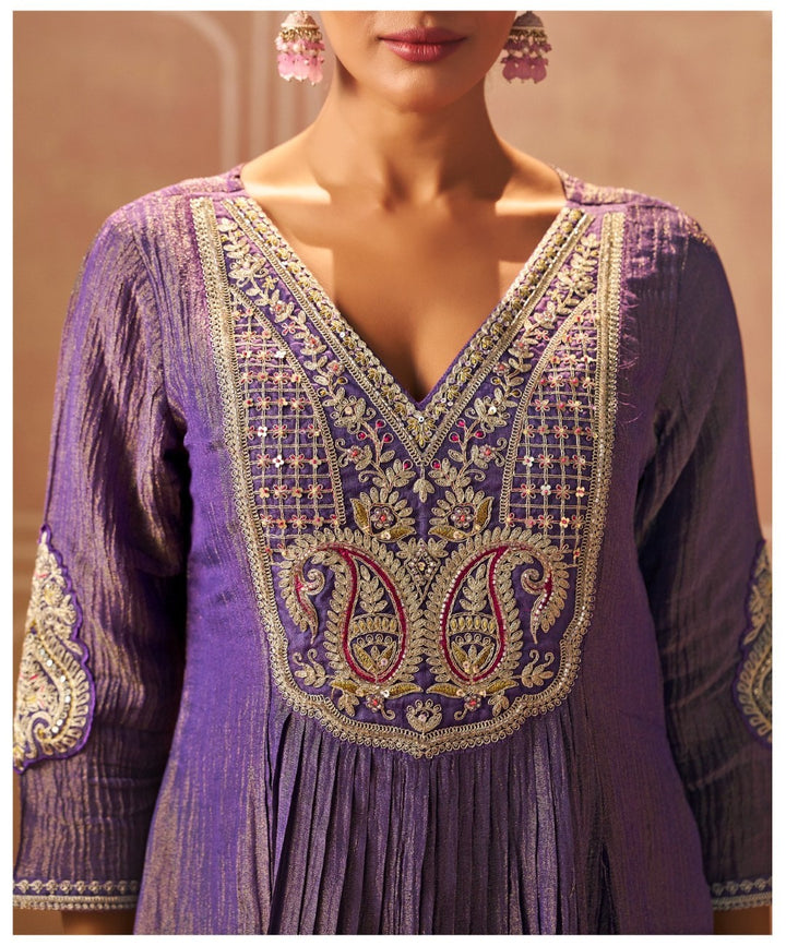 Shireen Iris Full Work Premium Heavy Suit Set