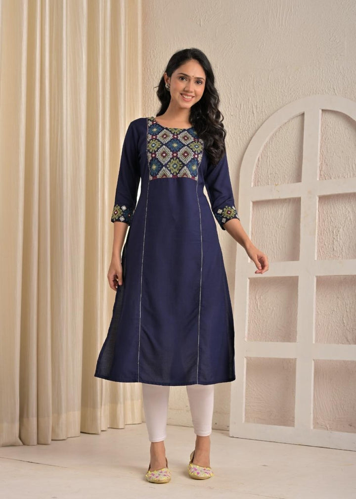 Chandri Twilight Embroidered Kurti