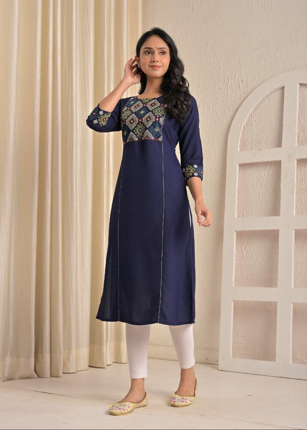 Chandri Twilight Embroidered Kurti