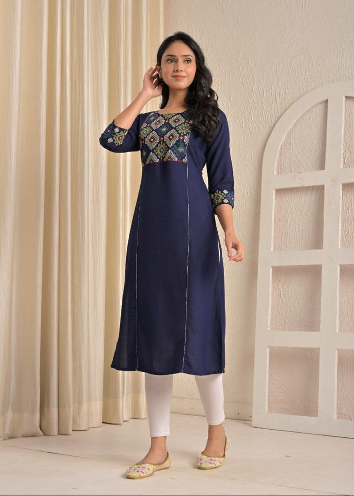 Chandri Twilight Embroidered Kurti