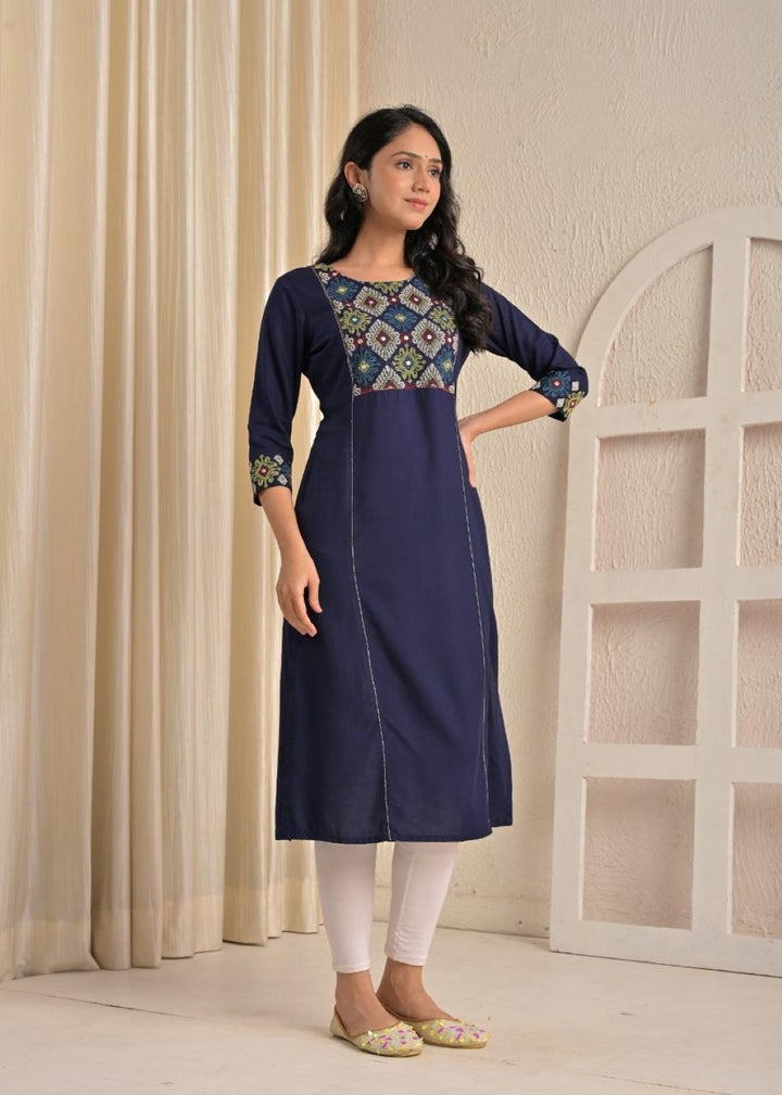 Chandri Twilight Embroidered Kurti