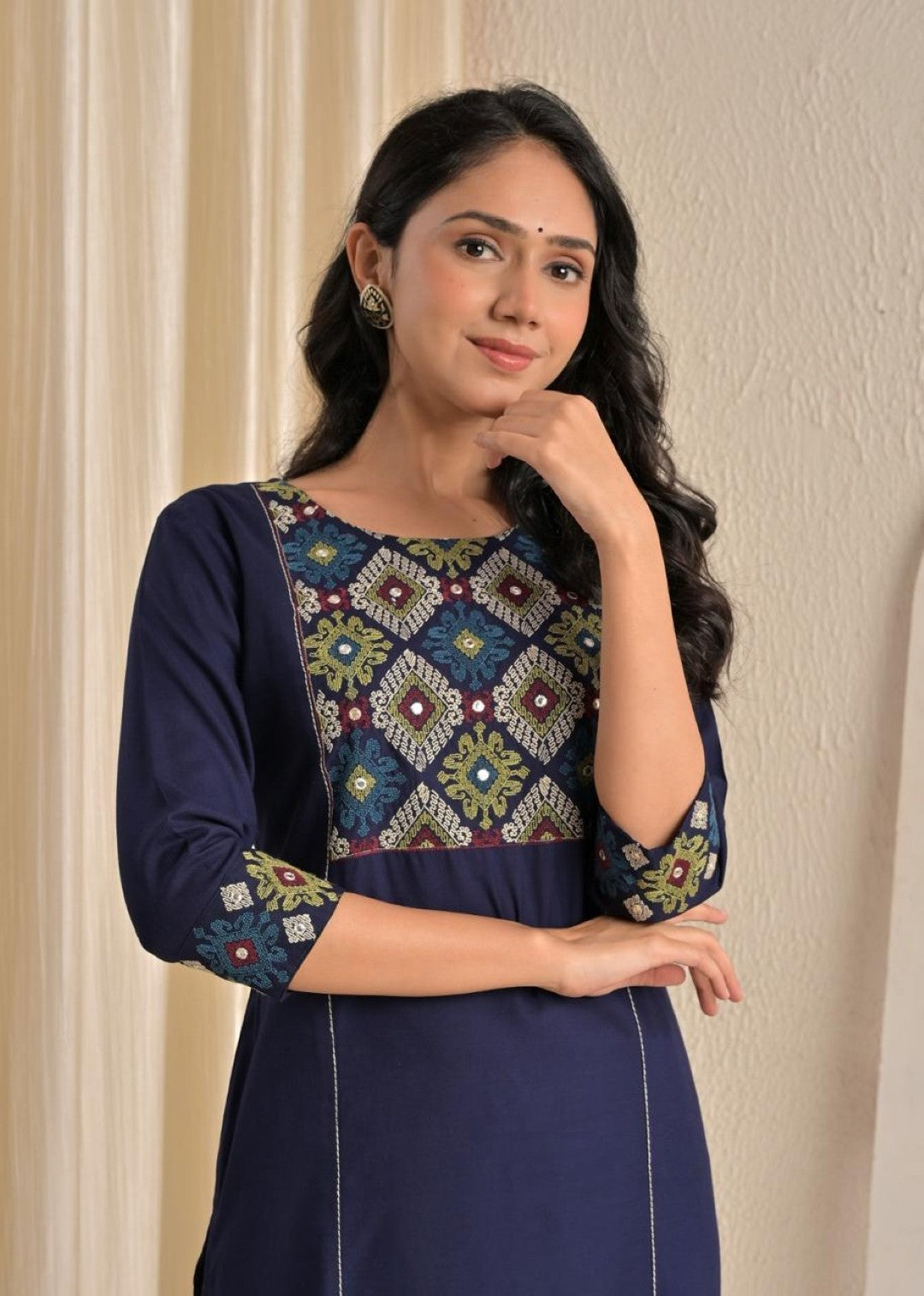 Chandri Twilight Embroidered Kurti