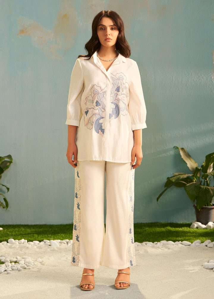 Tisca Daisy embroidery co-ord set