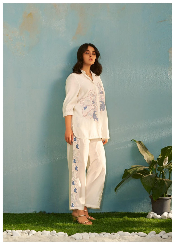 Tisca Daisy embroidery co-ord set