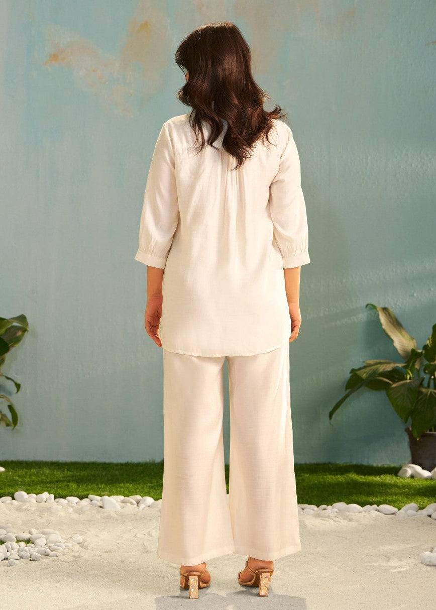 Tisca Daisy embroidery co-ord set