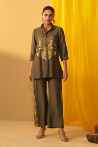 Tisca moss embroidery co-ord set