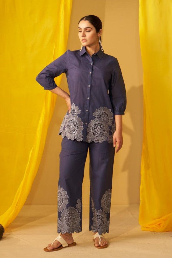 Tisca Indi Embroidery Co-ord set