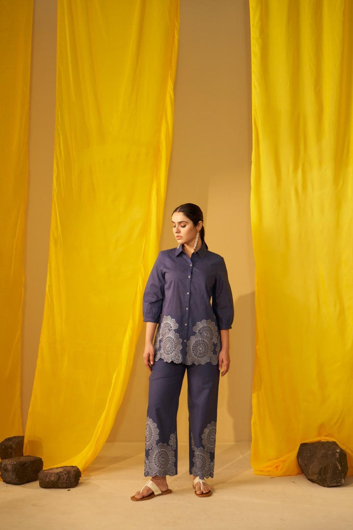 Tisca Indi Embroidery Co-ord set