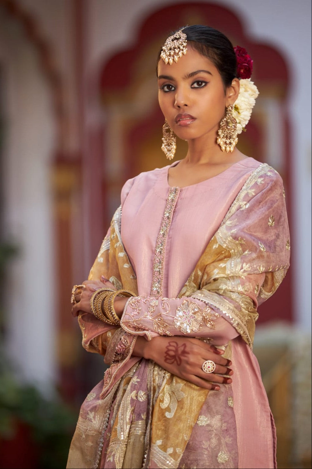 Mihika rouge full work suit set