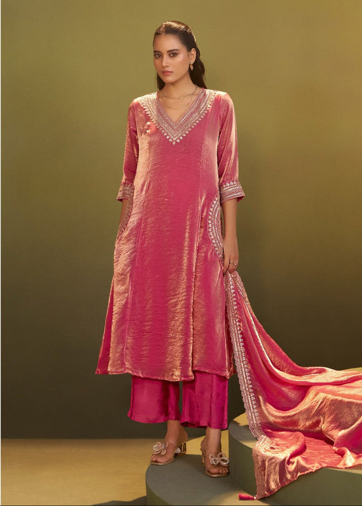 Jagriti Rose Full Work Suit set