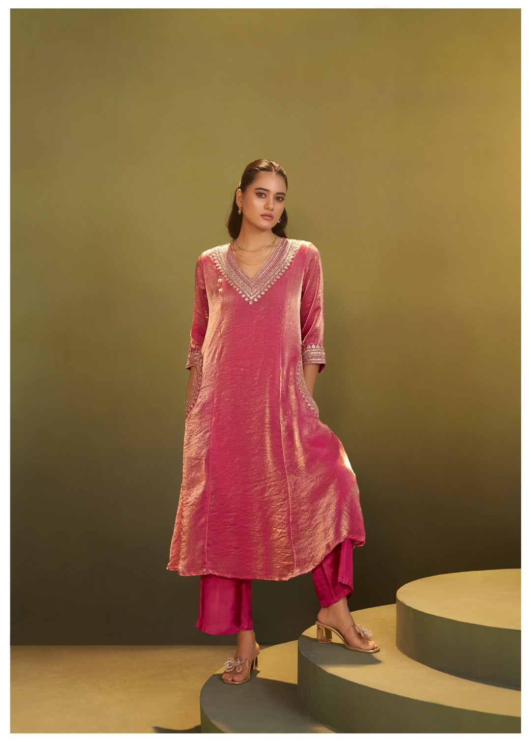 Jagriti Rose Full Work Suit set