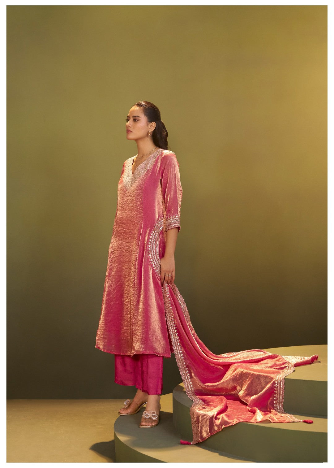 Jagriti Rose Full Work Suit set