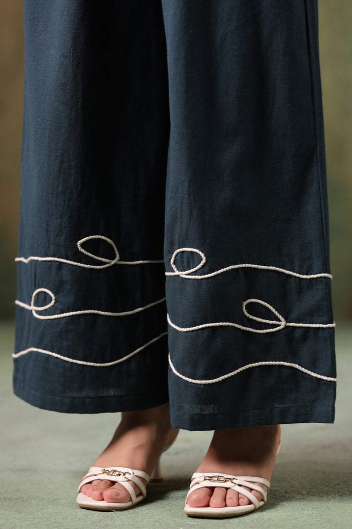 Sargi Azure embroidery co-ord set