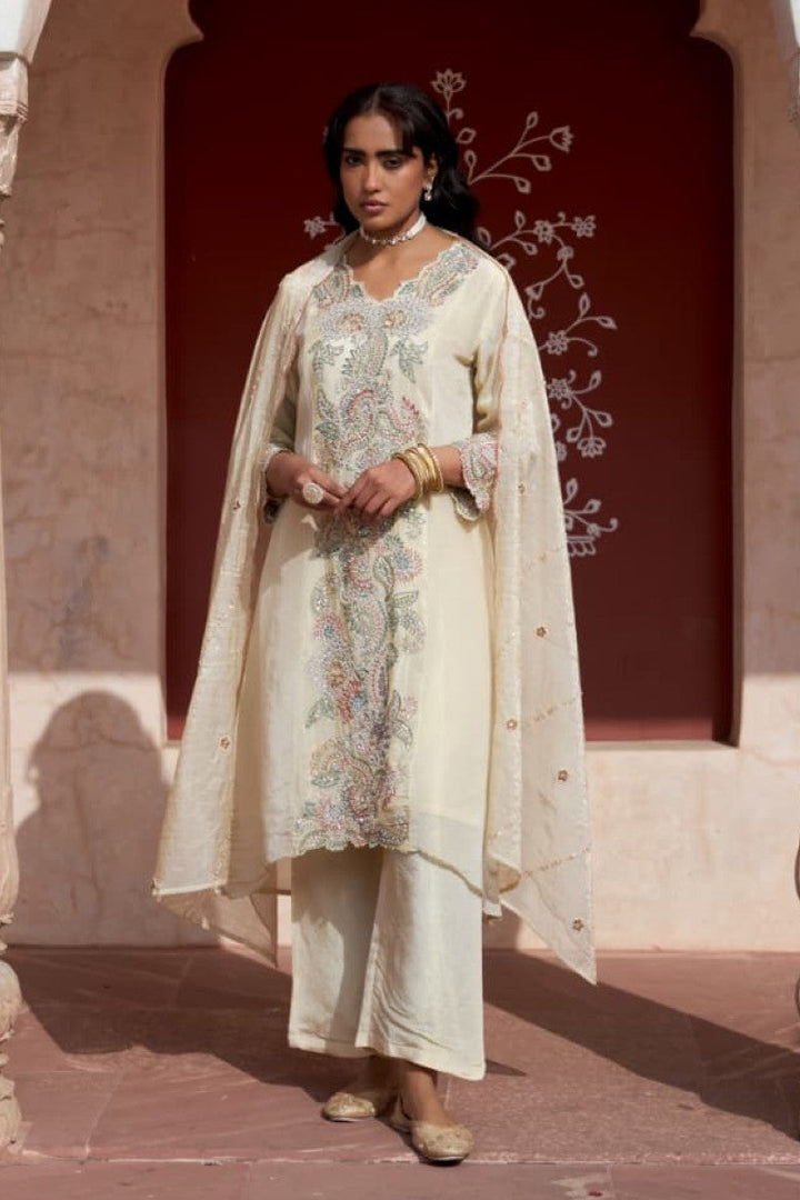 Mihika pearl full work suit set