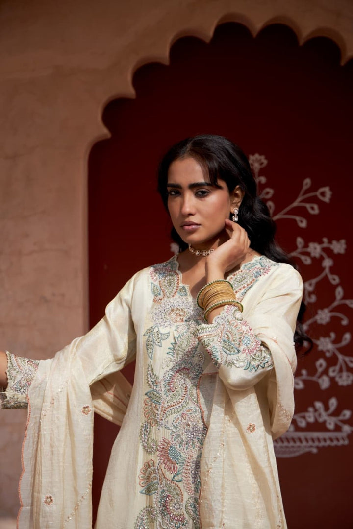 Mihika pearl full work suit set