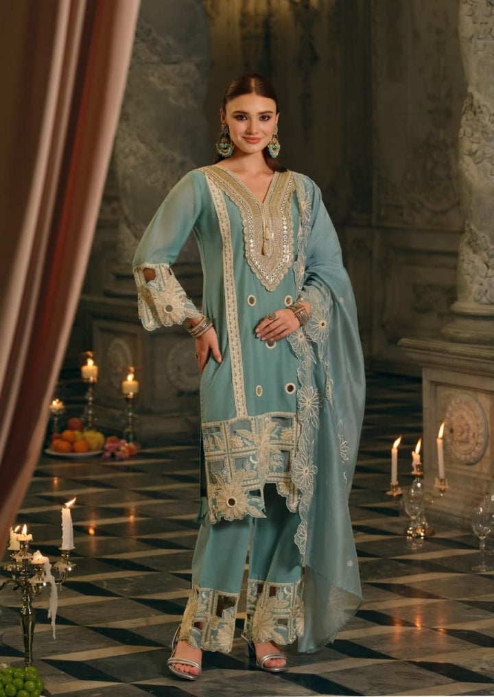 Barai softblue full work suit set