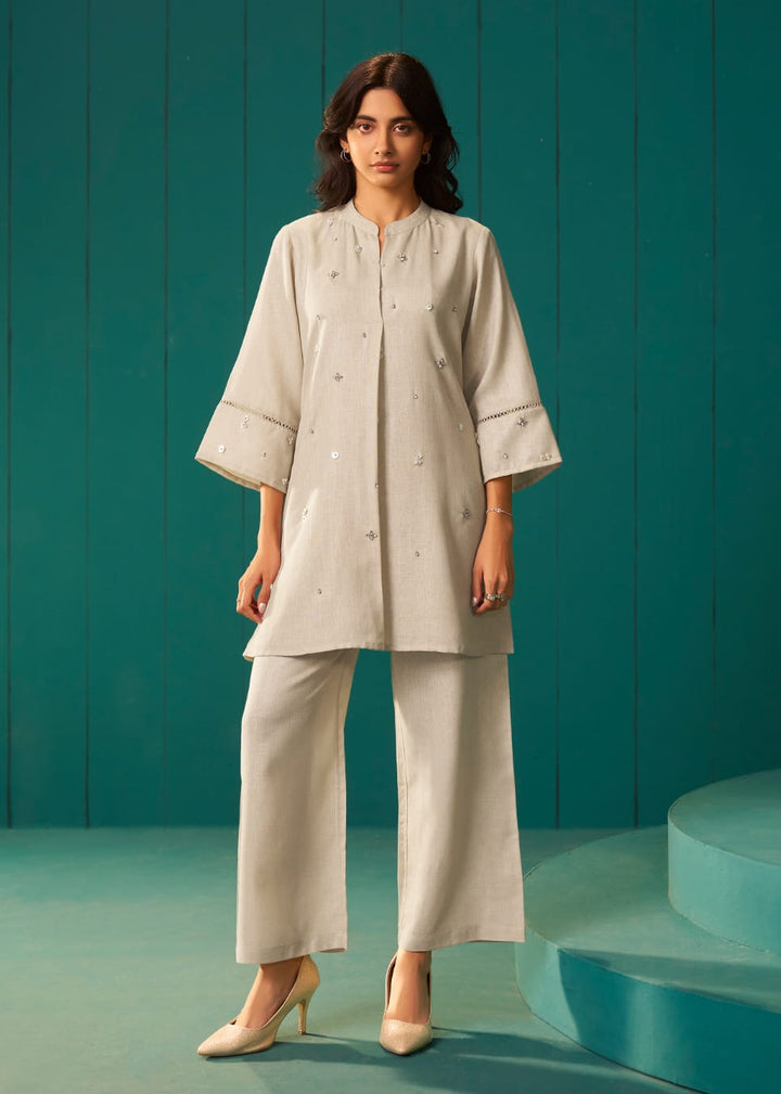 Itrh Vanila cotton linen co-ord set