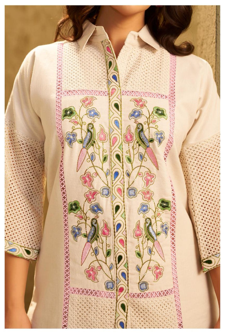 Rivera Daisy embroidery co-ord set