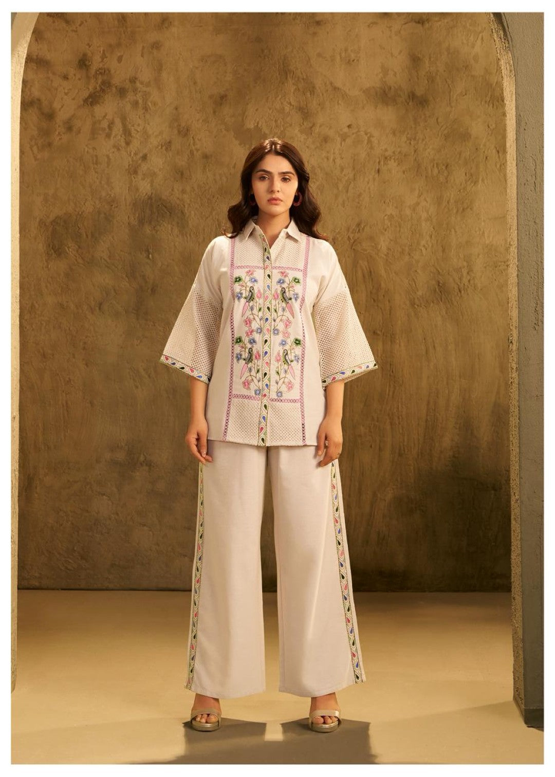 Rivera Daisy embroidery co-ord set