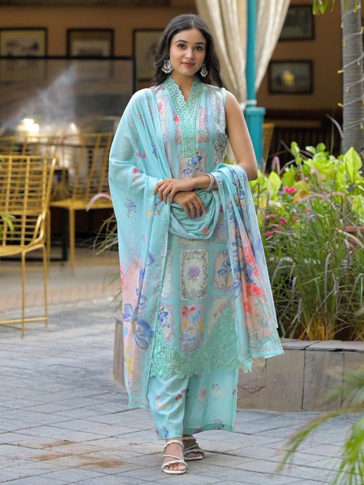 Dagdai Sage cotton suit set