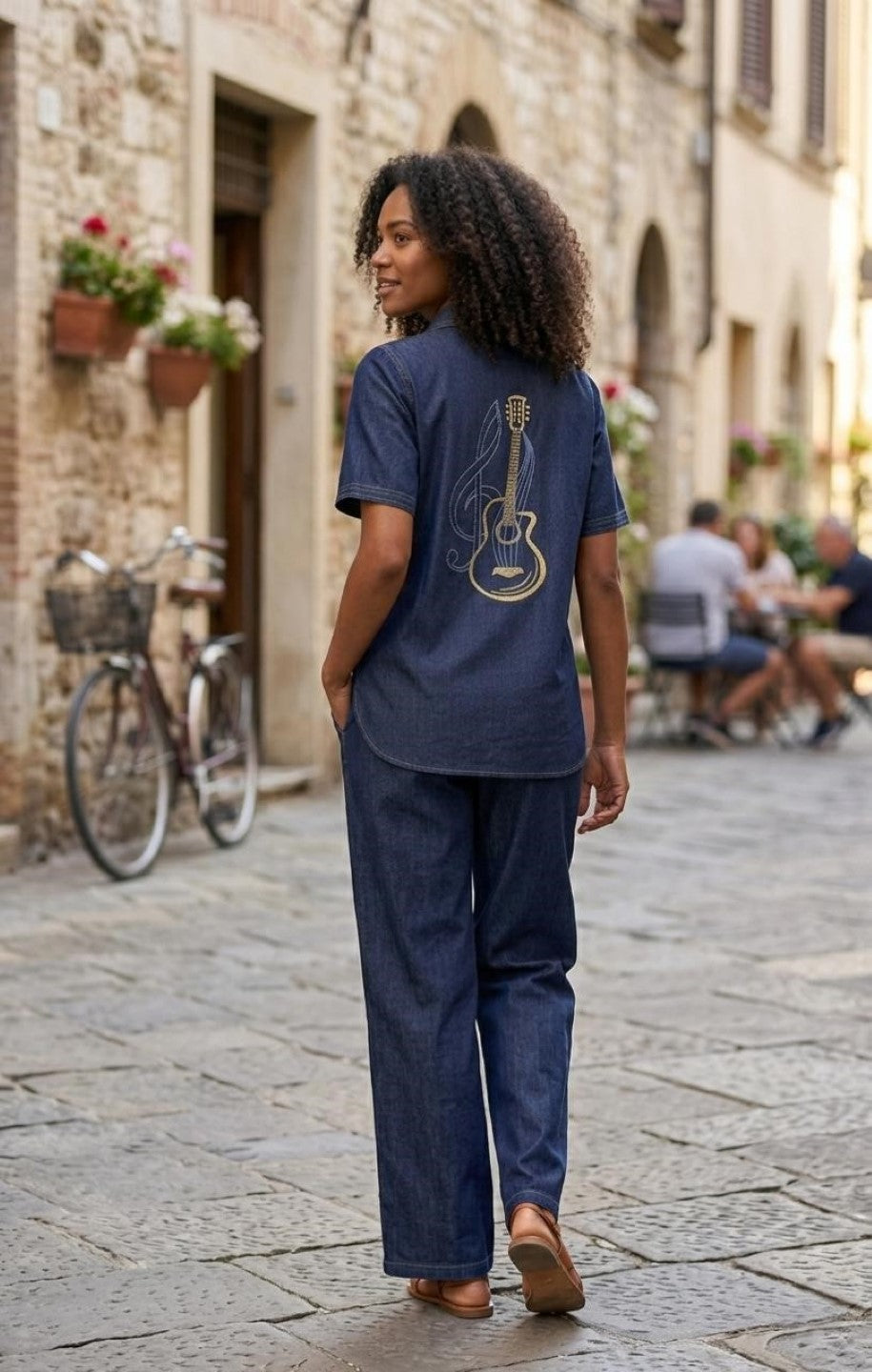 Prisha Uranian Denim Cotton Co-ord Set