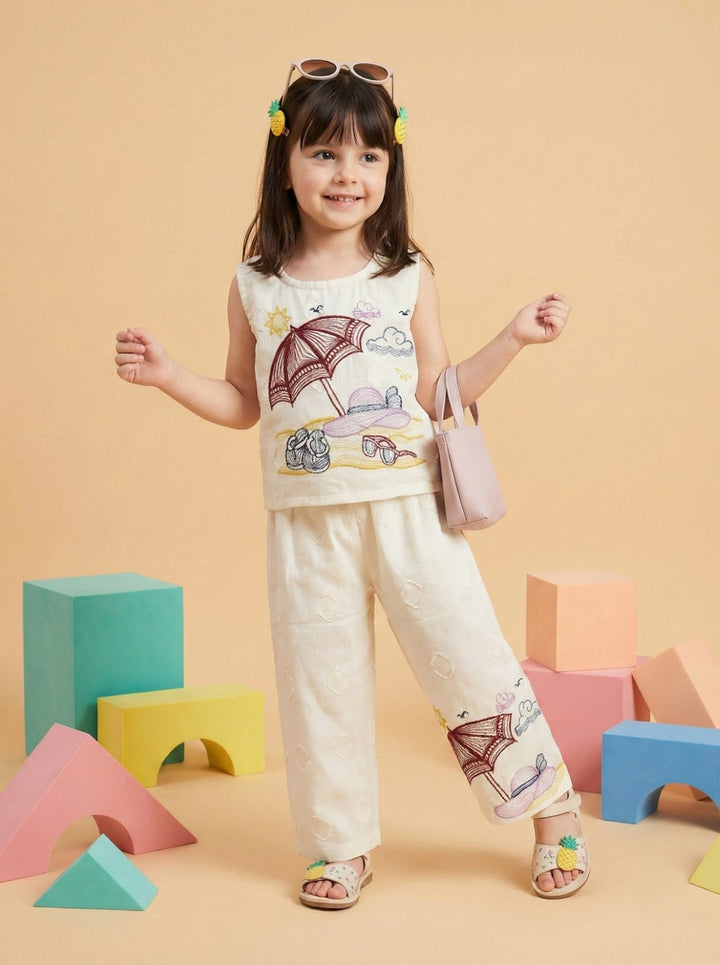 Joy umbrella cotton kids co-ord set
